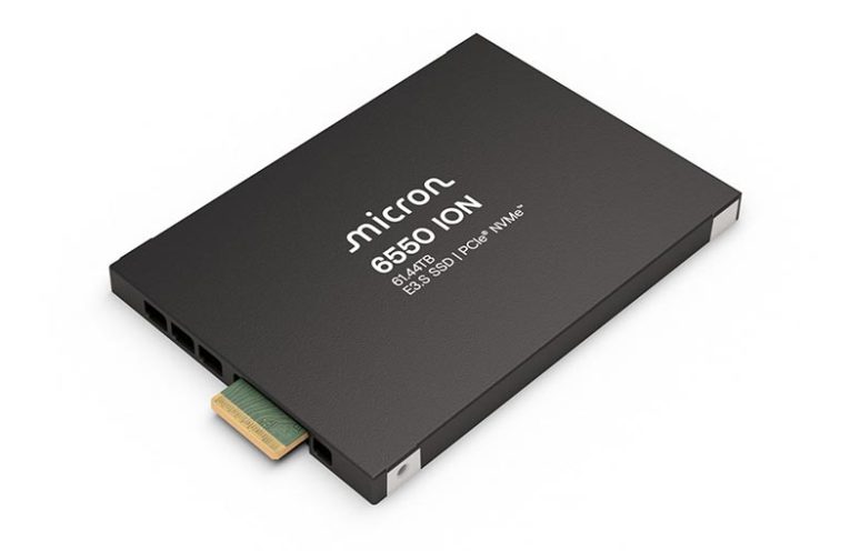 Micron 6550 ion E3.S 60TB SSD